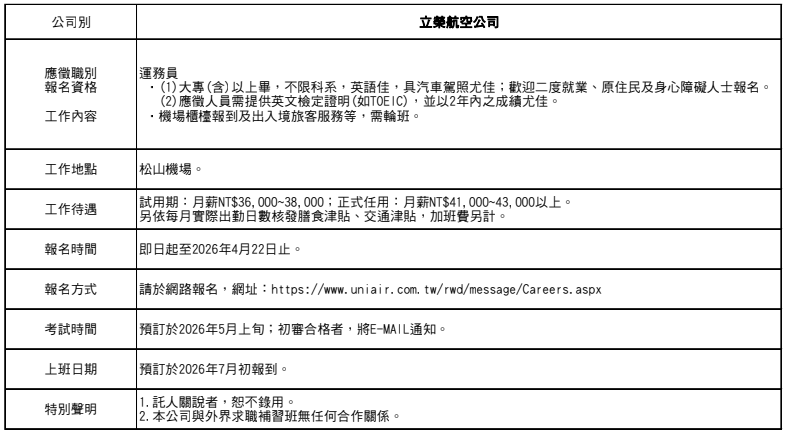 徵才